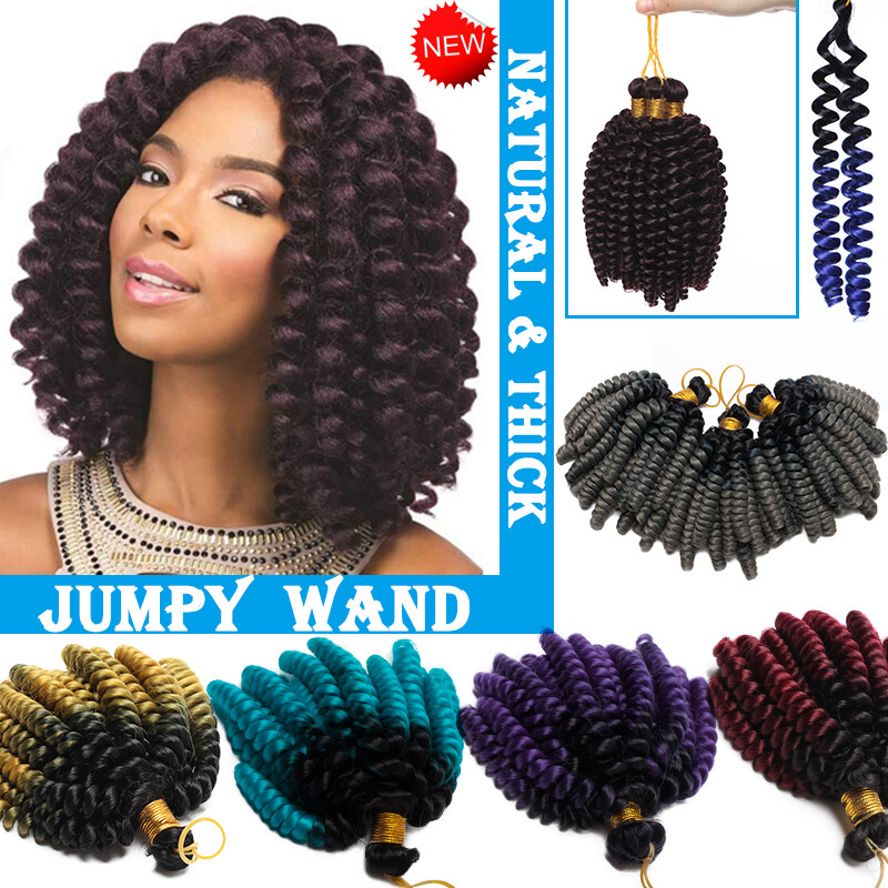 New Arrival Afro Kinky Jumpy Bounce Wand Hair Crochet Twist Spiral