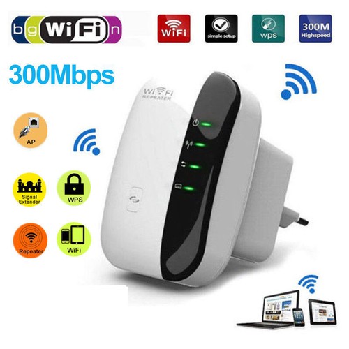Wifi 300Mbps Signal Extender Booster Wireless-N AP Range 802.11 Repeater US//EU A