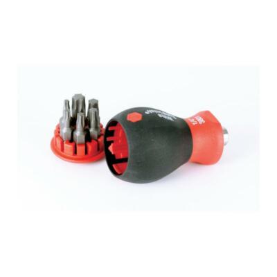 Wiha Tools 38045 7 Piece SoftFinish Stubby Bit Holder Set