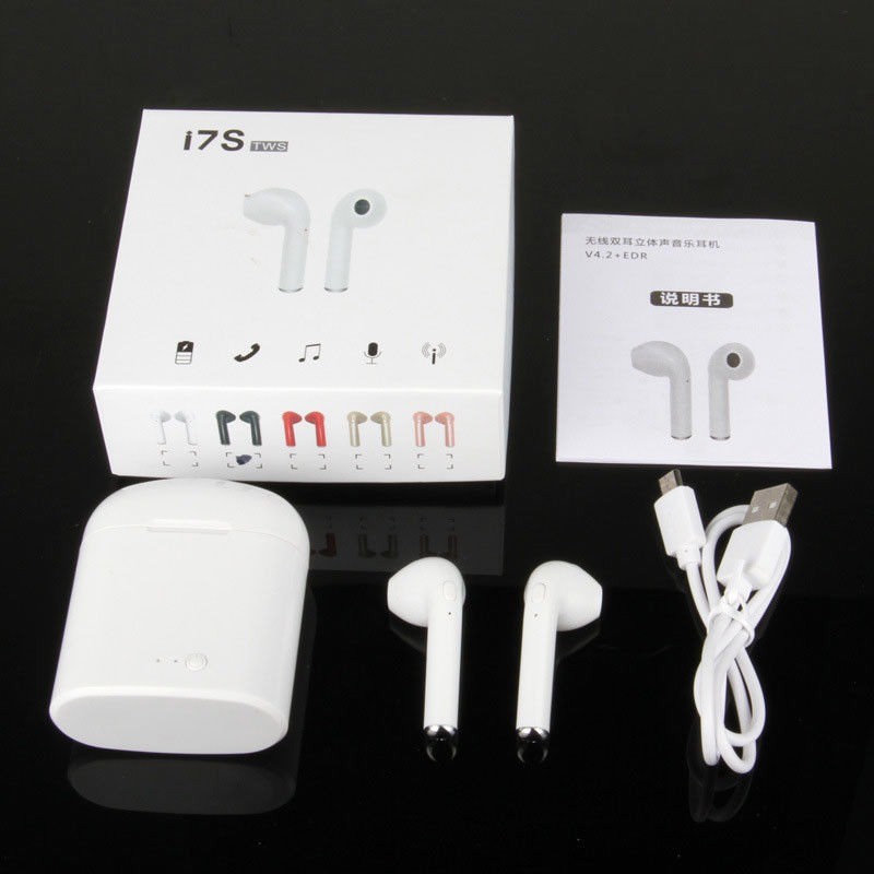 100 x Wireless Earphones i7s tws White Earpod /Airpods iphone Samsung JOB LOT | in Woking