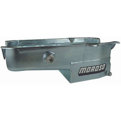 Moroso Engine Oil Pan 21324; Circle Track 7qt w/ Inspect Bung for 86-Up SBC