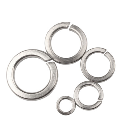 Din 127B Spring Lock Washers Stainless Steel M1.6 - M30 Rectangular Section Coil