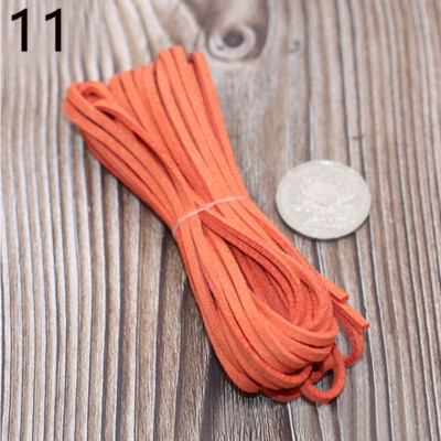 3mm 5m Leather Cord Soft Suede Lace Velvet Thread DIY Bracelet Necklace Findings