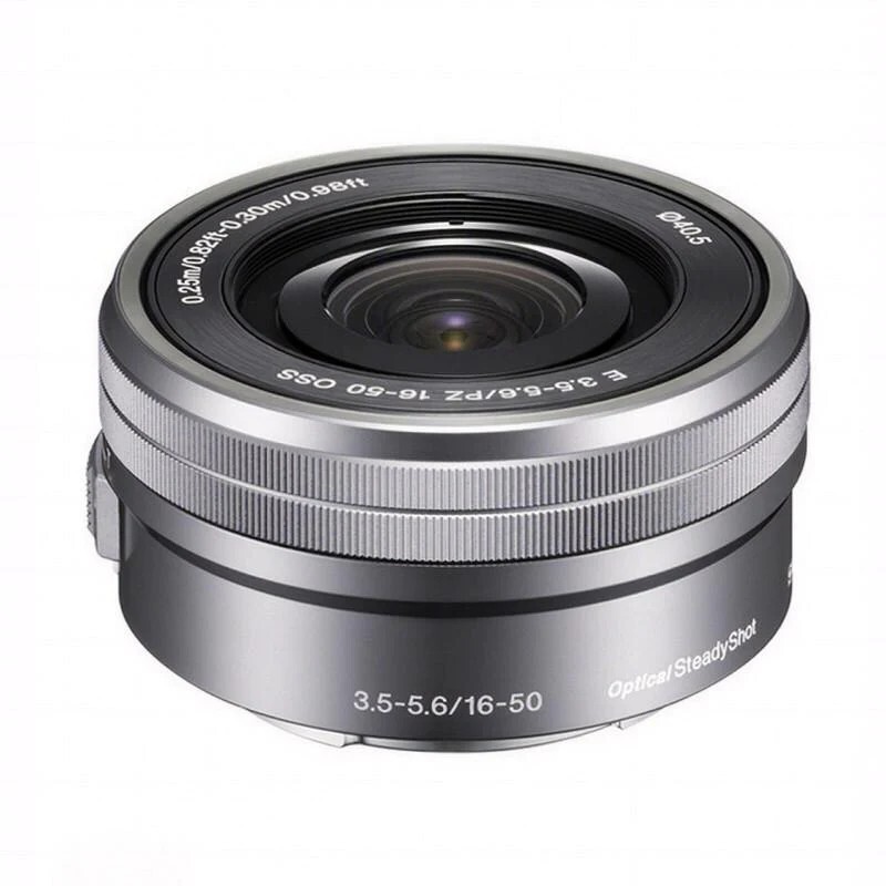 (Open Box) Sony E PZ 16-50mm f/3.5-5.6 OSS Zoom E-Mount Lens (SELP1650) - Silver