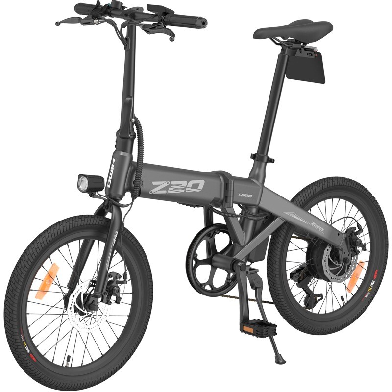 (Gray/White)HIMO Z20 Folding Electric Bike 250W 36V 10AH and 6-speed Transmission System | in 