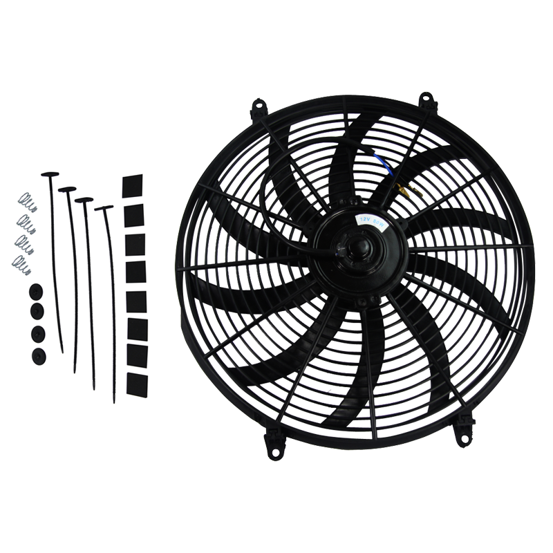 16" 120W High Performance Electric Radiator Cooling Fan Assembly Kit