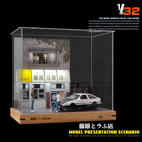 1/32 Scale Model Diorama Fujiwara Tofu Shop Initial D Compound 2