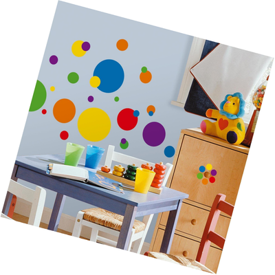RoomMates RMK1248SCS Just Dots Primary Colors Peel amp Stick Wall Decals
