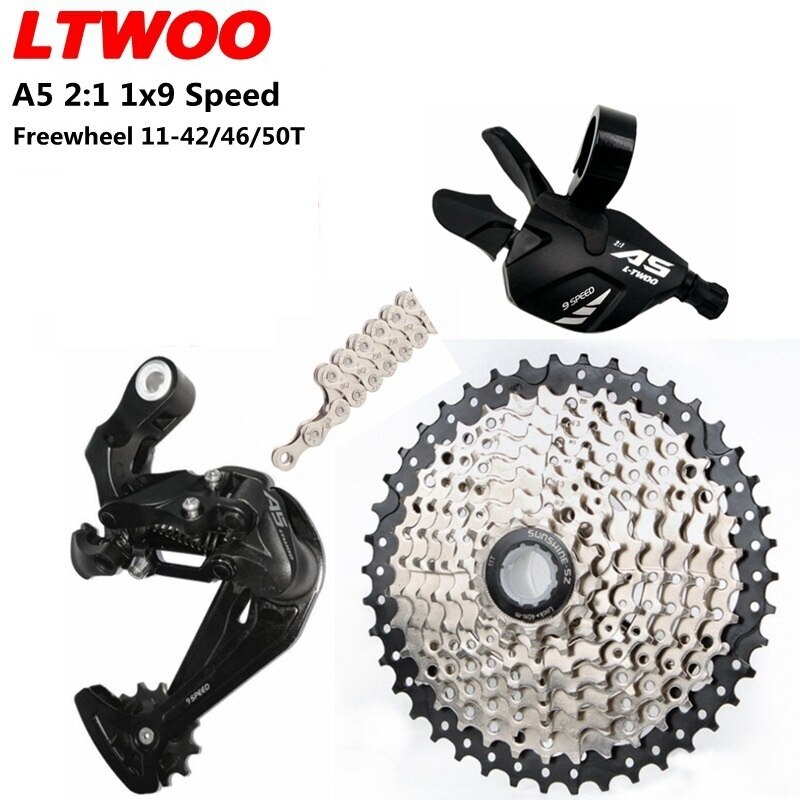 LTWOO 9 Speed MTB Bike Groupset Shifter Rear Derailleur
