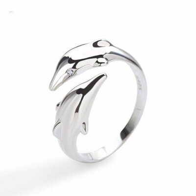 Fashion 925 Silver Tassesl Knuckle Ring Open Zircon Rings Women Adjustable