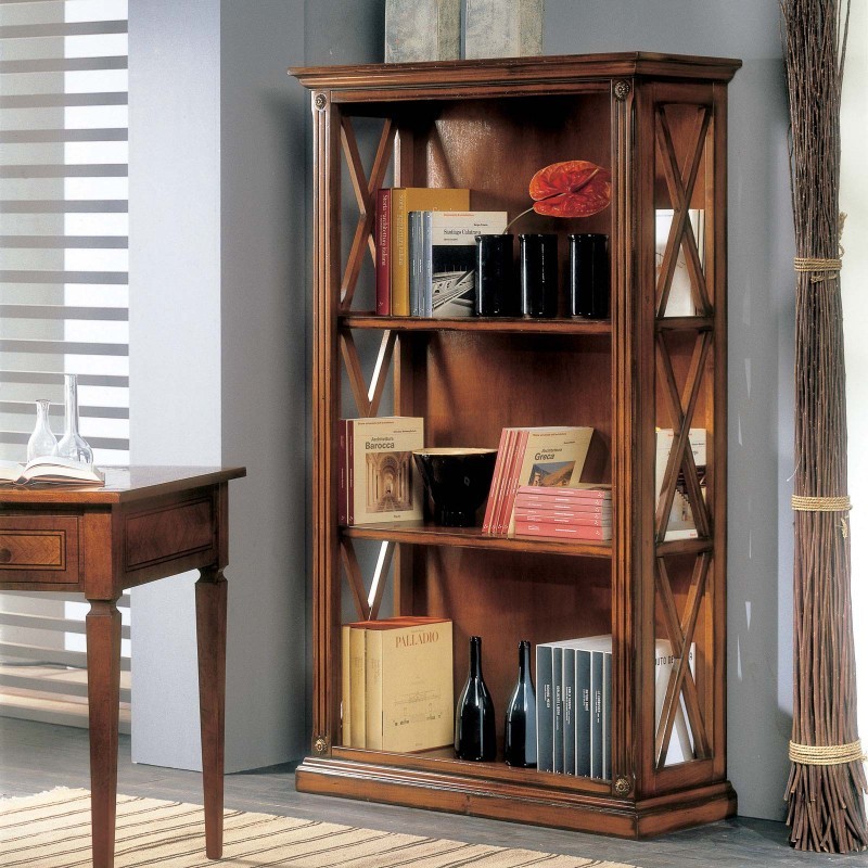LIBRERIA  CLASSICA LEGNO  IN VARI COLORI SALOTTO UFFICIO CAMERETTA VARI COLORI