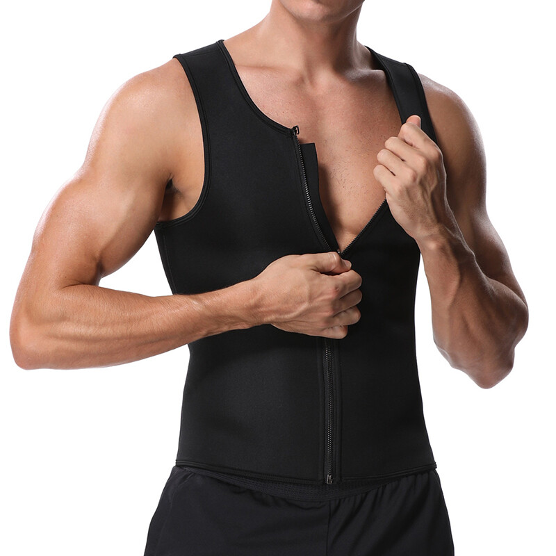 Gynecomastia Compress Tank Tops Men's Slim Body Shaper Sport Athletic Sweat Vest