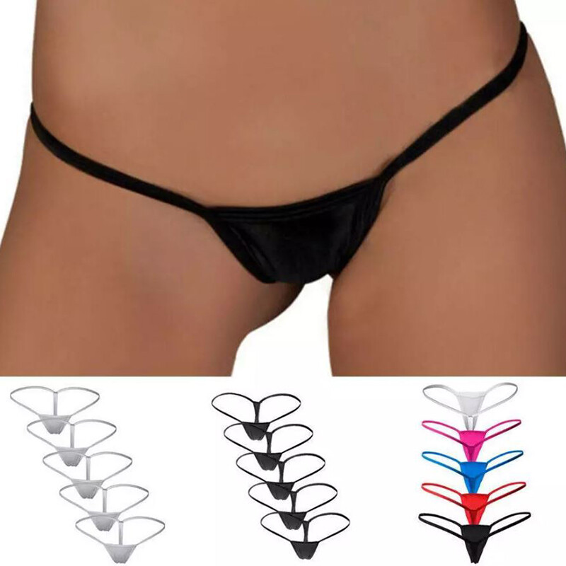 5 Pack Womens Mini Sexy Thong Micro G-string Underwear Panties Lingeries Lot
