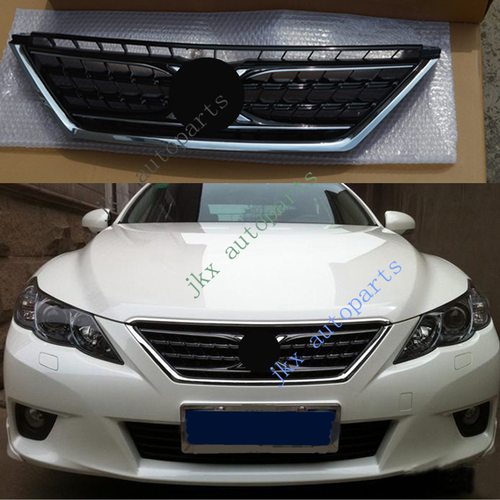 Black Front Grille X LOGO Assembly For Toyota Mark X / Reiz