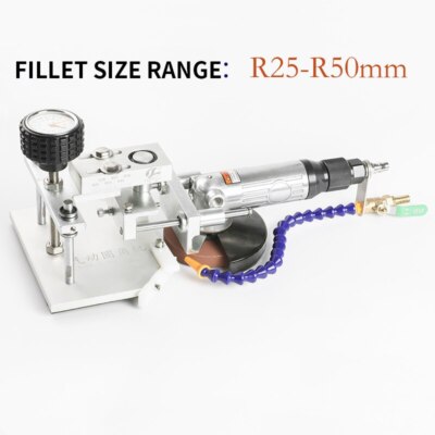Pneumatic Glass Chamfering Machine R2-R50MM Ceramic Tile Stone Fillet Grinding