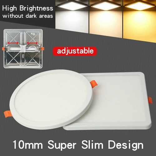 ⭐⭐⭐⭐⭐ 10 x LED Panel Einbaustrahler Deckenleuchte Einbau Leuchte Rund Spot Flach