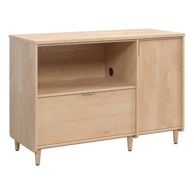 Pemberly Row Engineered Wood Credenza in Natural Maple Finish