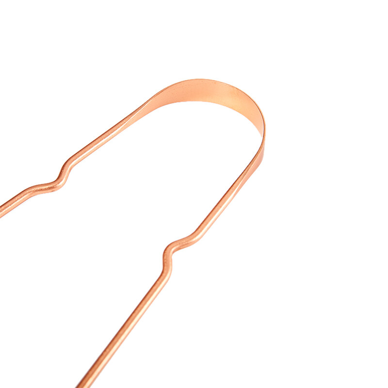 1Pc Simple Copper Tongue Scraper Cleaner Fresh Breath Dental Cleaning To-KW