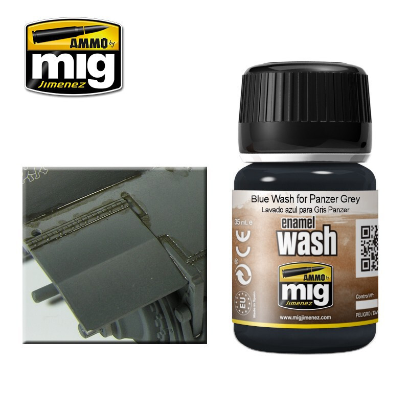 Blue For Panzer Grey Enamel Wash A.Mig-1006 (35ml) Neuf | 8432074010067