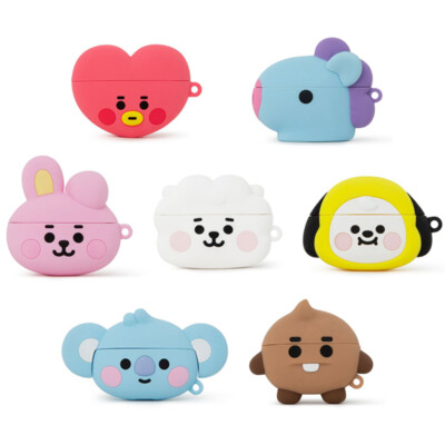 LINE FRIENDS BT21 Baby Face Airpods Pro Case Chimmy Cooky BTS Official Product