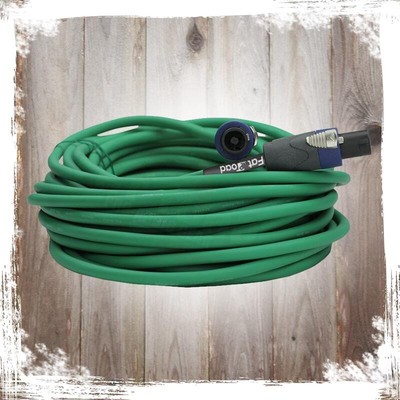 50FT Speakon Cables FAT TOAD (4 PACK Speaker Cords) | Twist Lock Connector Plug