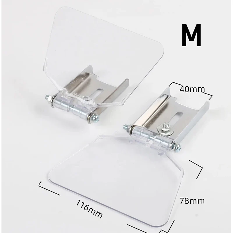 2Pcs High Transparency Plastic Bench Grinder Guard Shield Safety Eye Protector D