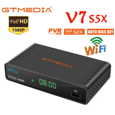 DVB-S/S2/S2X FTA Satellite Receiver TV Box HDMI USB WIFI DVR Multi-stream Player