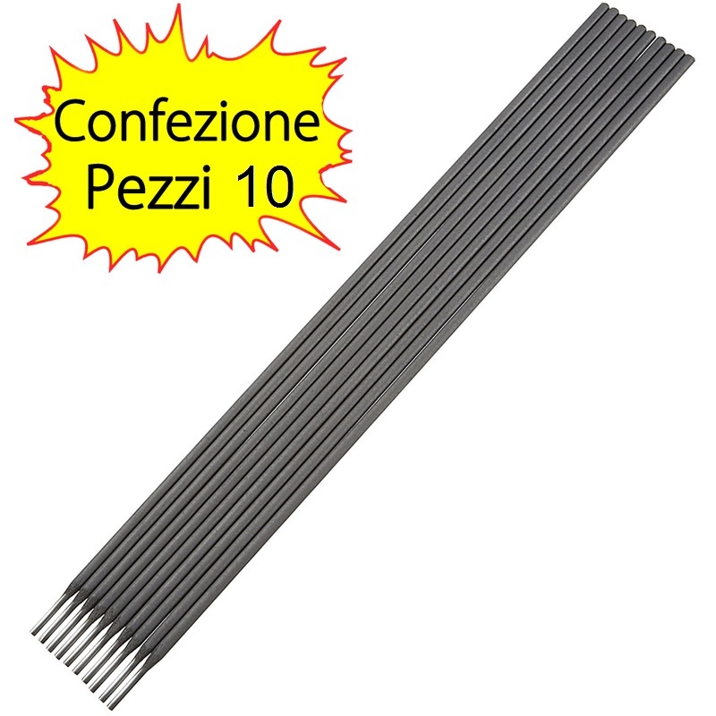 Set 10 Pezzi Elettrodi Saldatura Acciaio Inossidabile Inox 3.2x350mm Saldare dfh