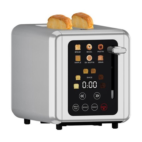 With Stainless Steel Digital Timer Toaster Cancel Defrost