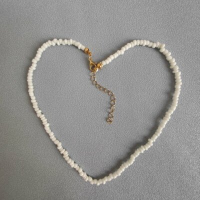 Boho Colorful Seed Beads Strand String Beaded Choker Necklace Jewelry Women Gift