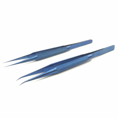 Micro Soldering Titanium Alloy High Precision Tweezers Straight Curved Top Line