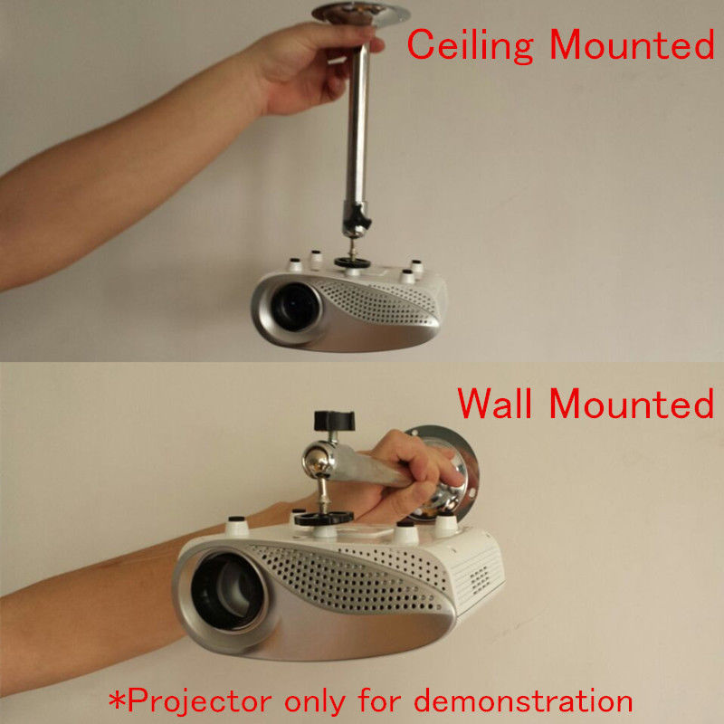 Metal Tripod Hanger 1 4 Wall Mount Bracket Mounted Kit For Mini Projector Stand Ebay