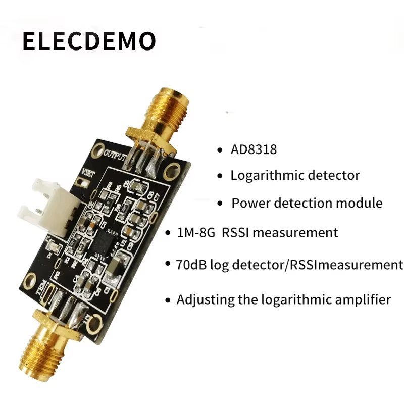 AD8318 Module Logarithmic detector power detection module 1M-8G RSSI measurement