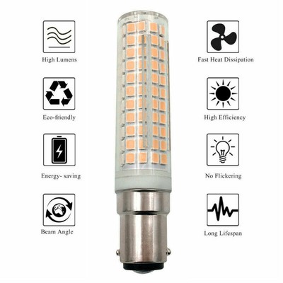 15W LED Bulb E11 E12 E14 BA15D 110V 220V 136 LED 2835 Ceramic Light Dimmable HOT
