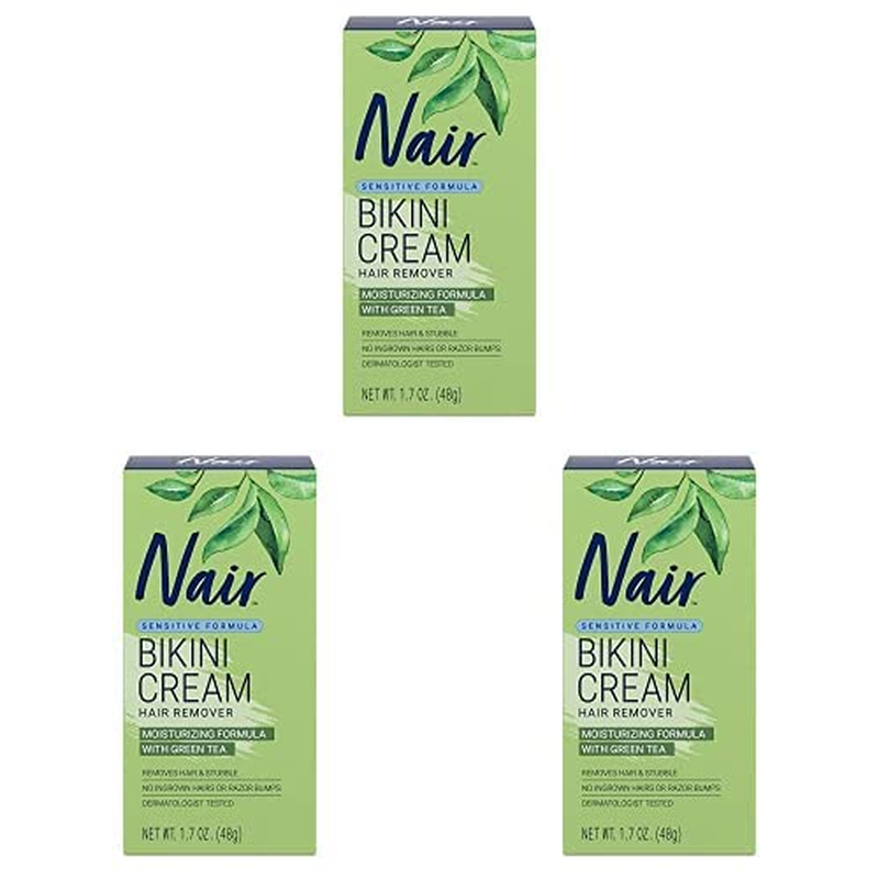 Bikini Cream with Green Tea Sensitive Formula, 1.7 Ounce