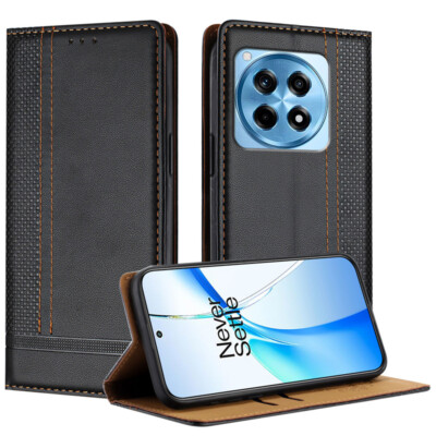 Luxury Wallet Flip Cover Case For OnePlus 12R 11R 10T Nord N30 N300 N20 CE3 Lite