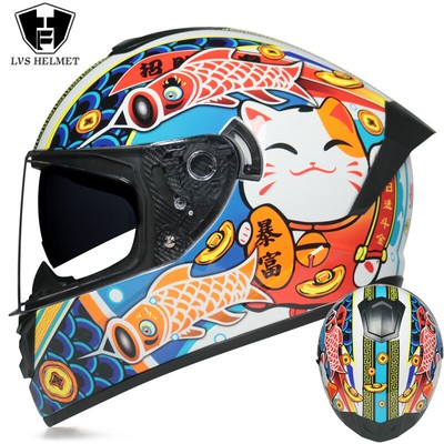 DOT Bluetooth Full Face Motorcycle Helmet ATV Racing Dual Lens Motor Helmets