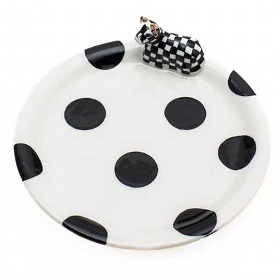 NEW Mackenzie Childs COW CREAMERY SPOON REST with Checked Cow