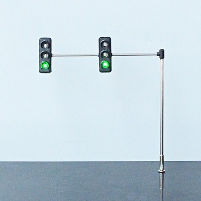 1 X Traffic Signal Light HO OO Scale Model Crossing LED Street Signals 1:100 3v