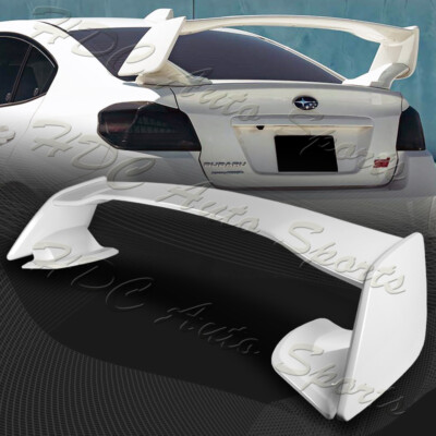 For 2015-2021 Subaru WRX STI OE-Style Painted White ABS Rear Trunk Spoiler Wing