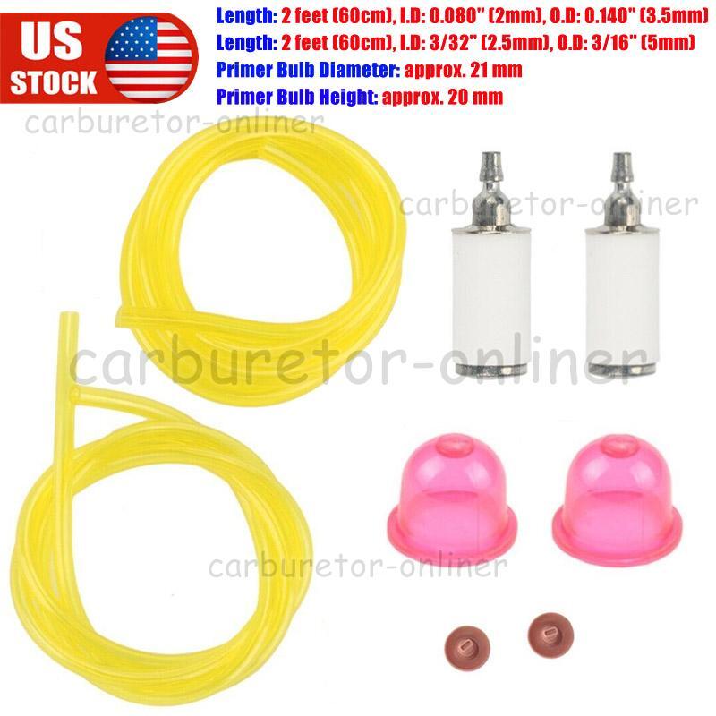 Primer Bulb Fuel Filter Line Hose For Craftsman 358794770 358794765 358794774 US