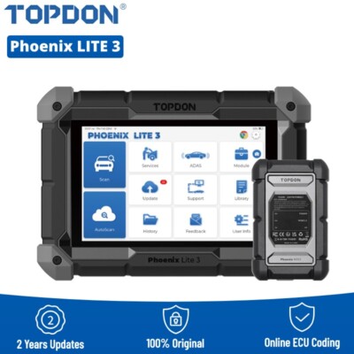 2025NEW TOPDON PHOENIX LITE 3 Pro KEY ECU Coding Full System Diagnostic Scanner