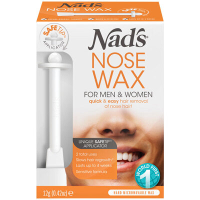 * Nad's Nose Wax for Men & Women 12g Hypoallergenic Formula Hair Removal Nads