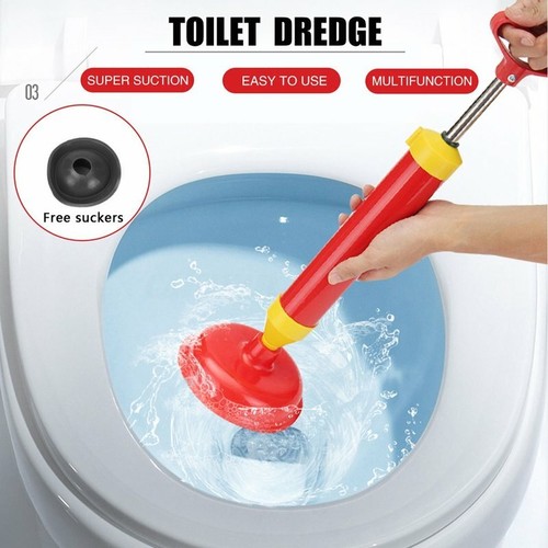 Abflussreiniger Abflusspumpe Pömpel Pümpel WC Toilette Pressluft Rohrreiniger