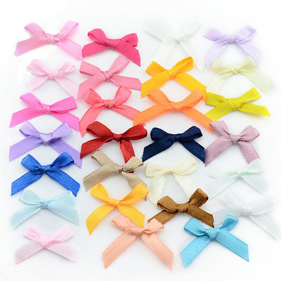 500 Pcs/lot Mini SMALL Ribbon Bows Assorted Colours Satin_xi