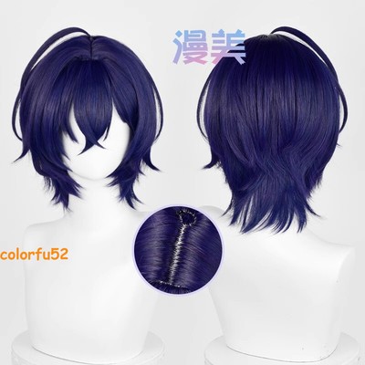 Zenless Zone Zero Belle Cosplay Blue Wig Harajuku Short Hair Women Hairpiece