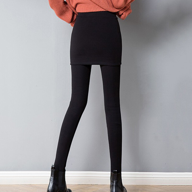 Lady Girl Culotte Pants Legging Mini Skirt Fake 2 Pieces