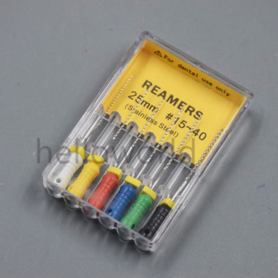 Dental Endo Stainless Steel Root Canal Hand Use H/K/R-Files 21/25/31mm #15-40