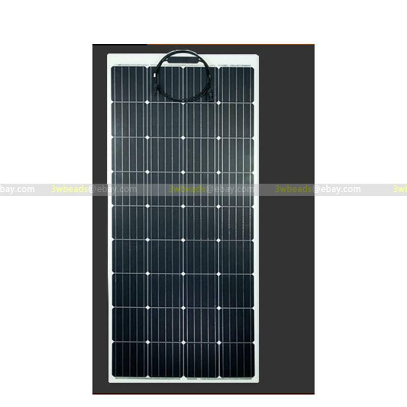 350W Solar Panel Flexible 12v Portable Power Mono Camping Home RV Battery Charg