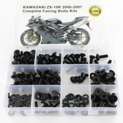 Motorbike Fairing Bolts Bodywork Screws Kit Fit For Kawasaki 2006-2007 ZX 10R